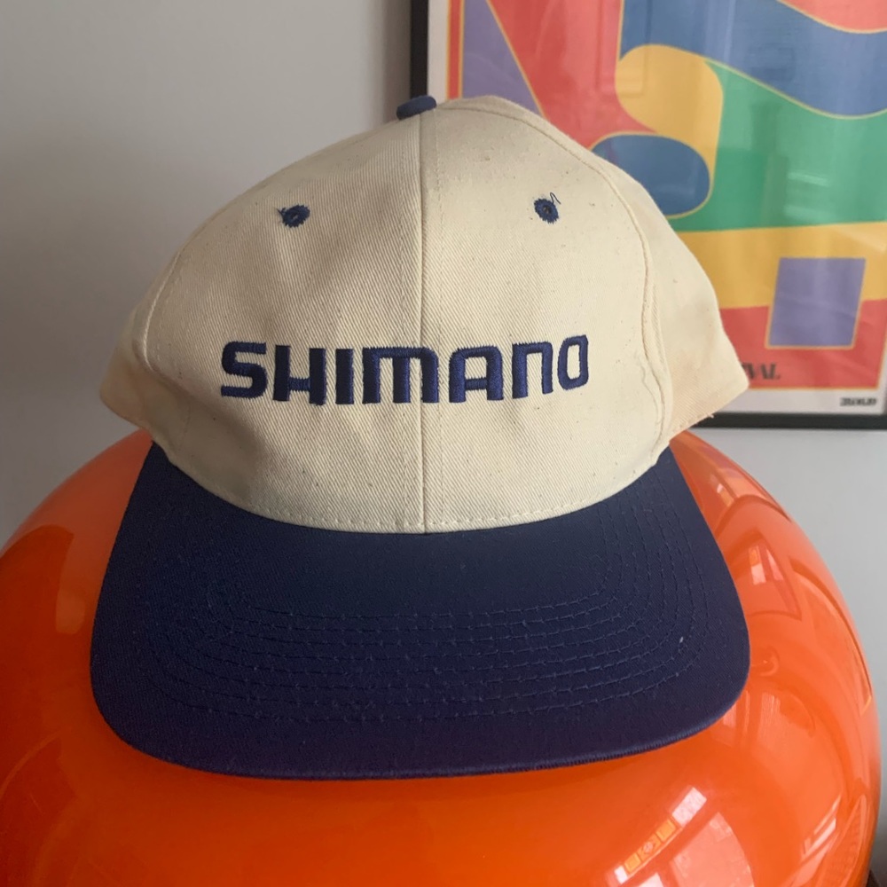 Shimano Blue and Cream SnapBack